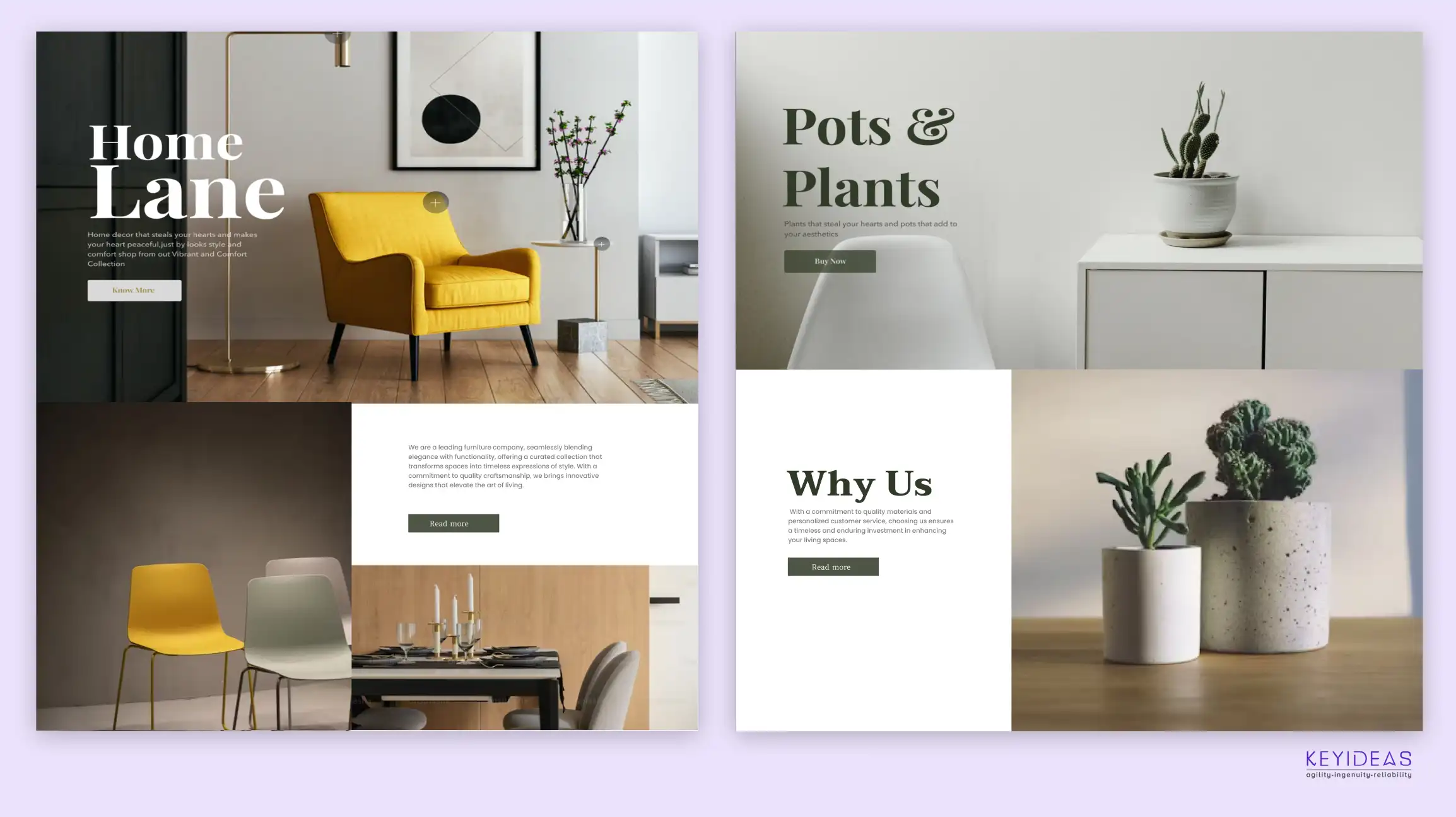 Our graphic designs Landing Page