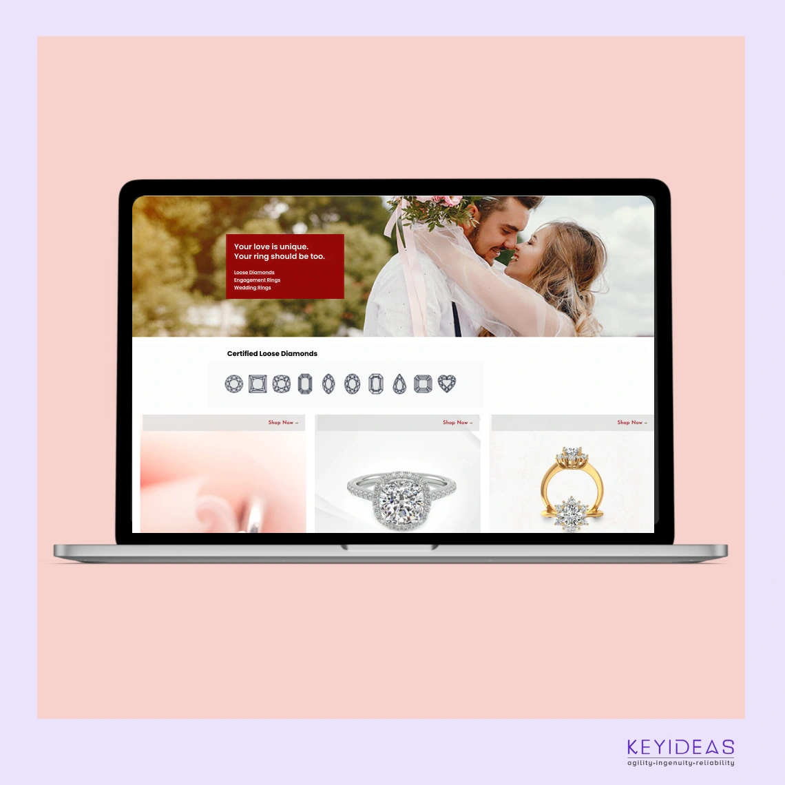 Jewellery shop Landing Page