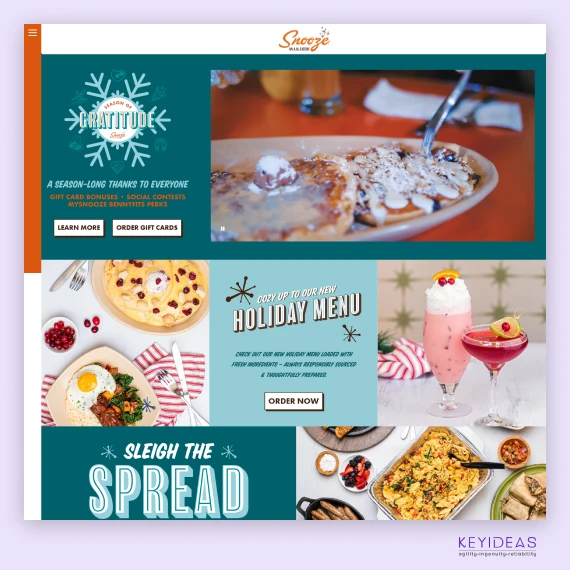 Landing page and Visuals