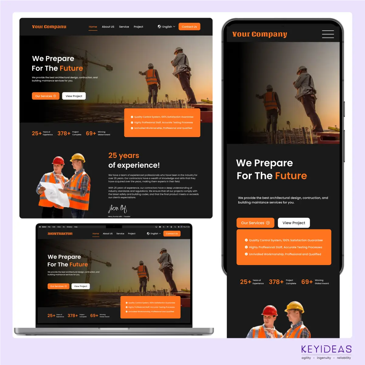 Construction Consulting Website Services