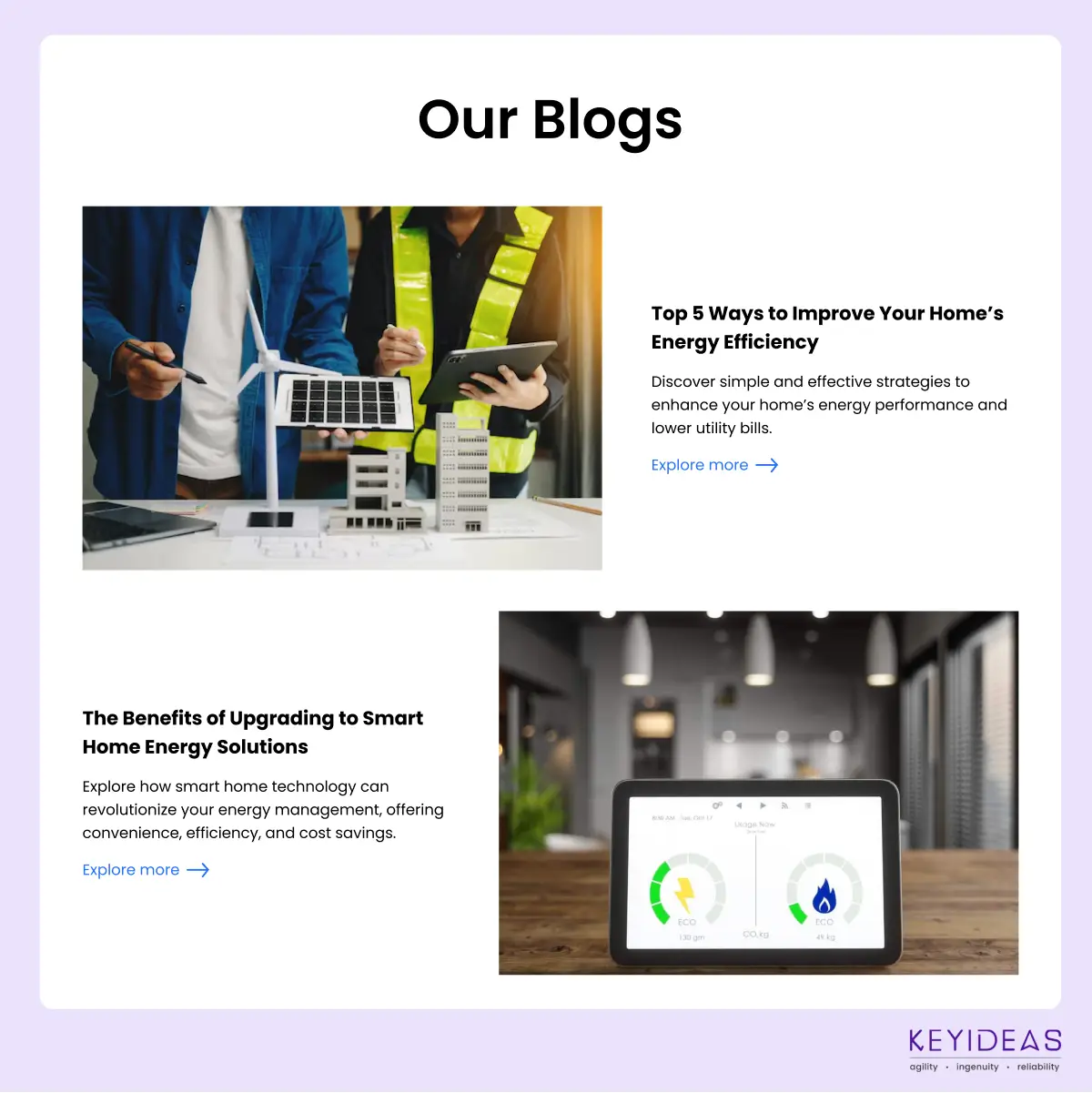 energy efficient home web design
