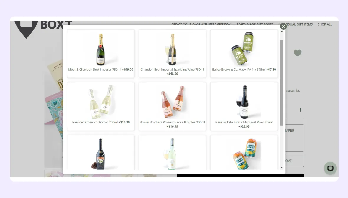 modern gift shop website design in Australia
