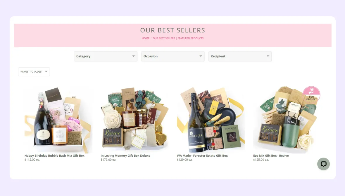 professional gift shop website design services