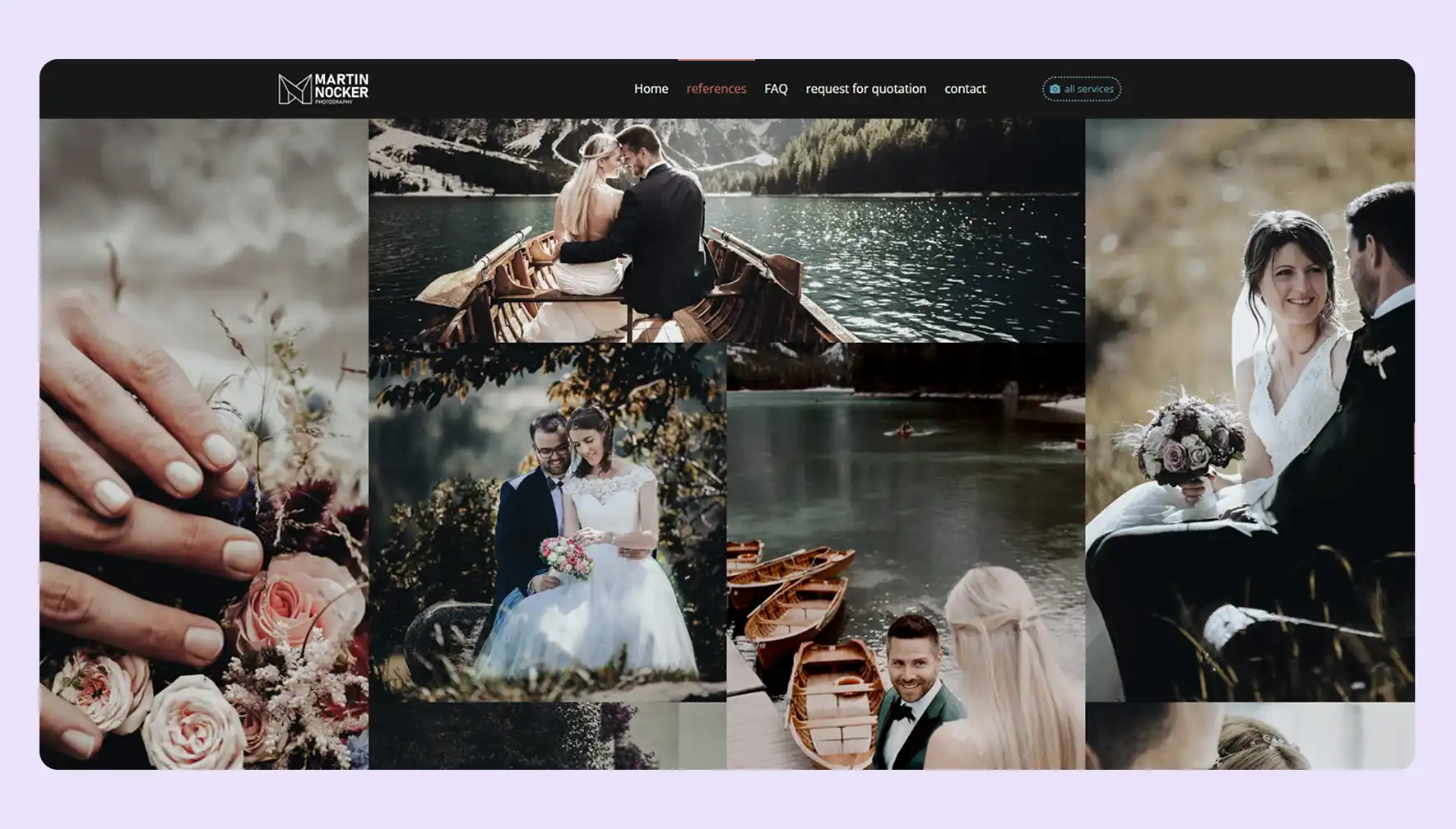 Best Professional Photographer Website Design